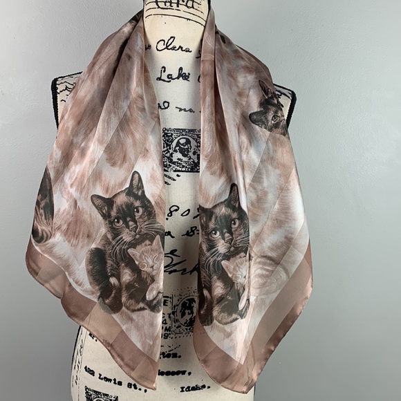 Symphony Scarfs Striped Cats Scarf NEW! - Picture 9 of 11